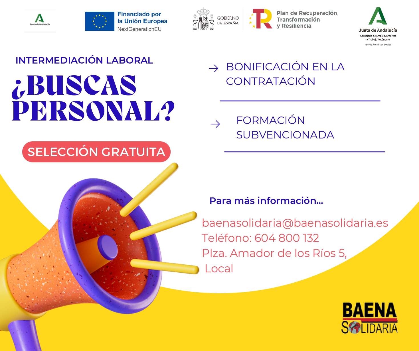 ¿buscas personal?
